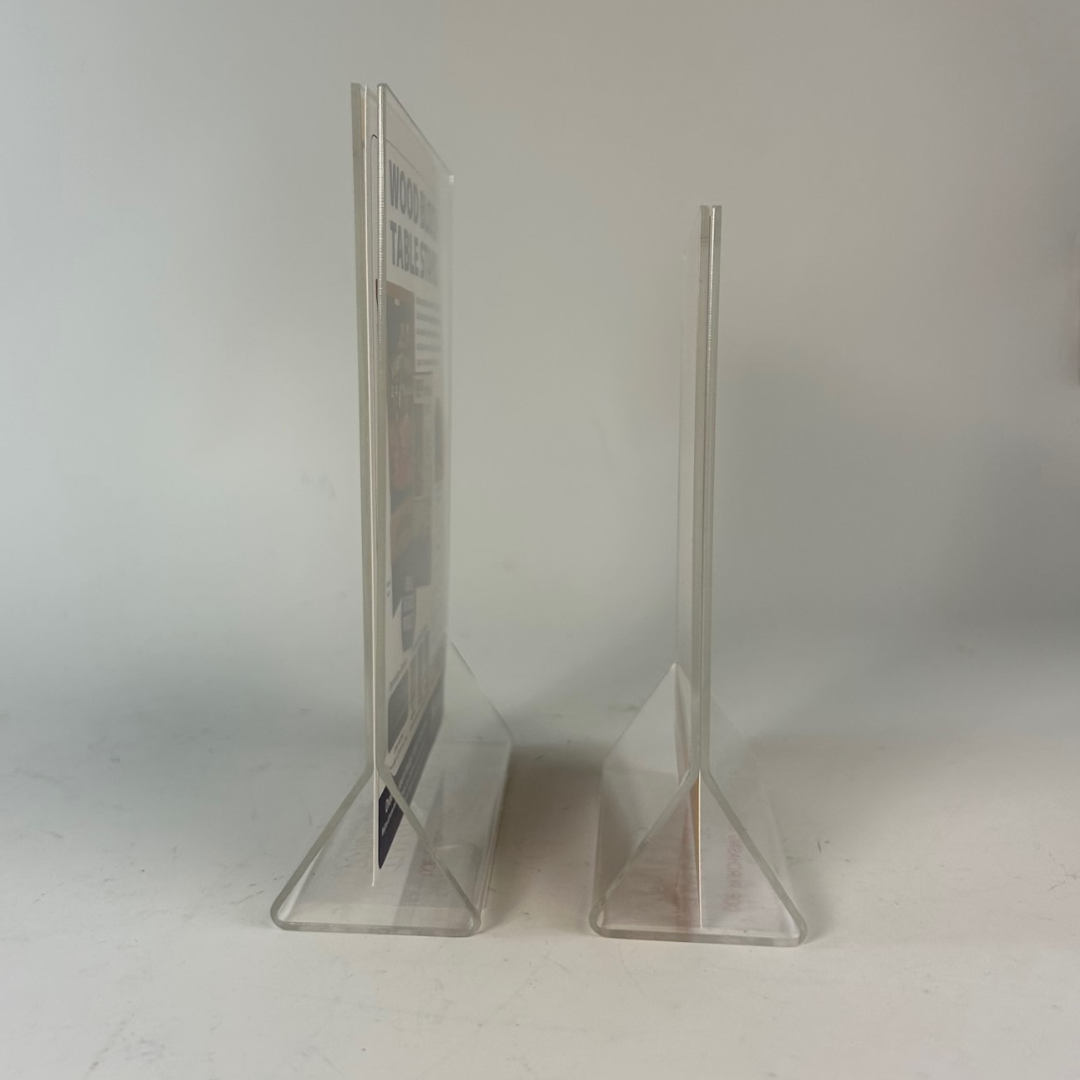 Acrylic Table Stands - Menu Holders