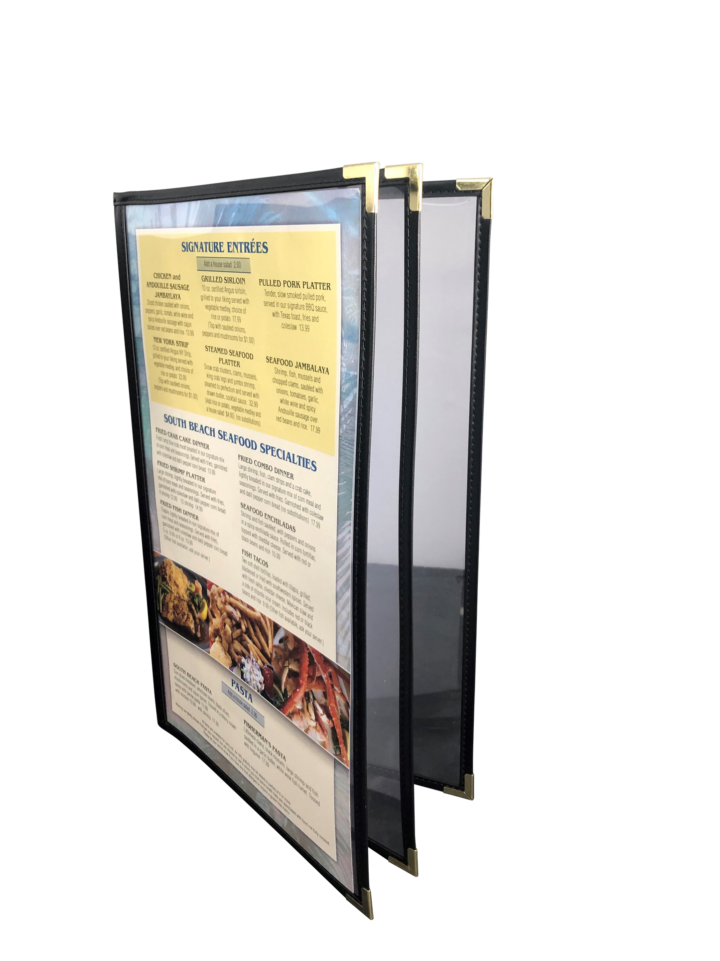 Cafe Menu Cover - Three Panel Bookstyle