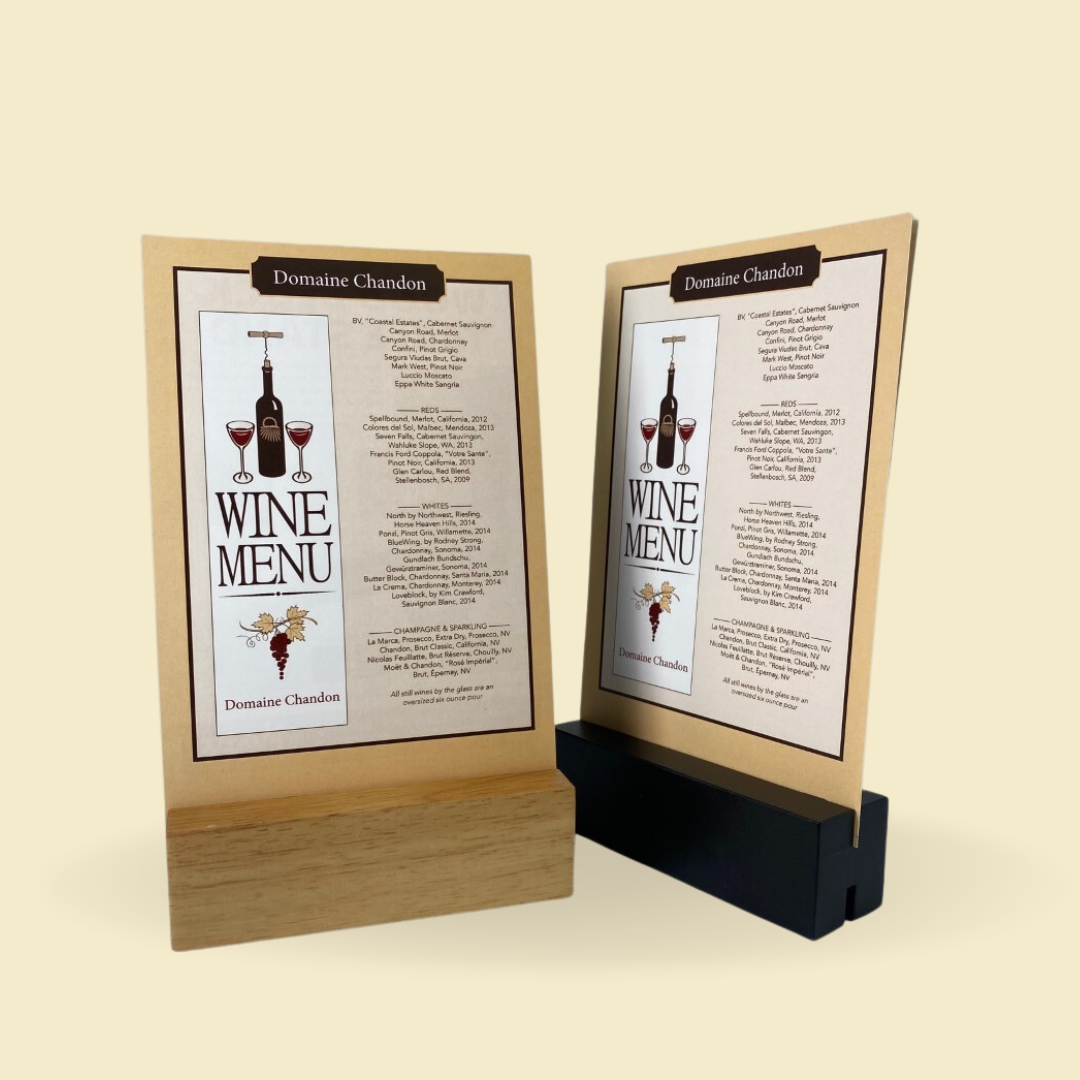 Menu Designs | Restaurant Menus, Printed Menus, Table Top Displays