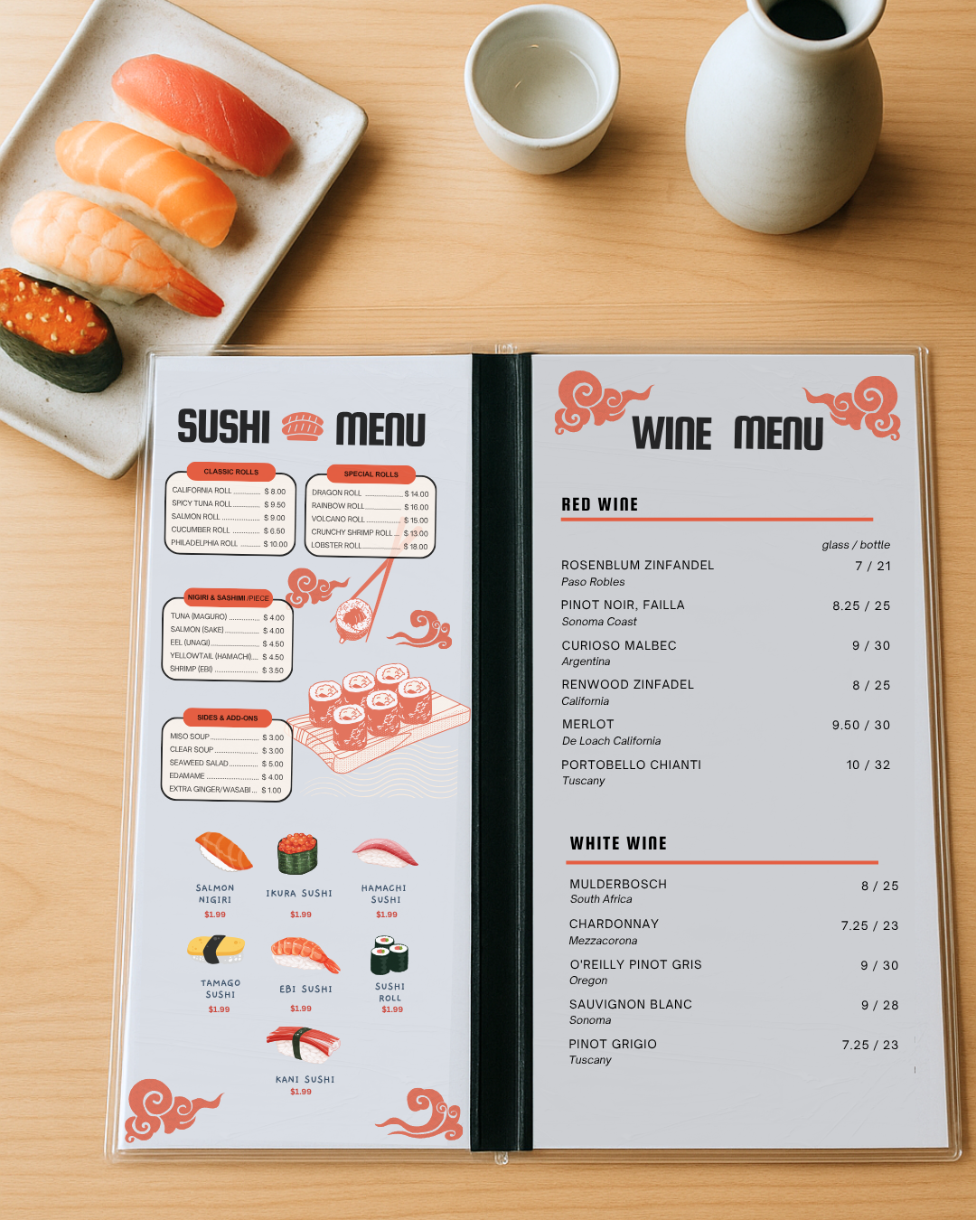 Easy to Clean Menu Options for restaurants