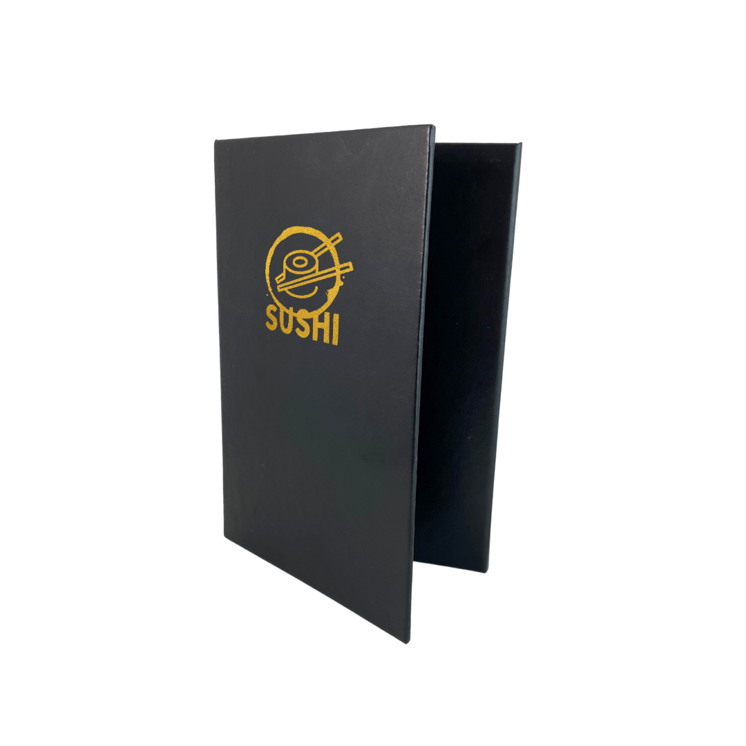 Menu Covers with Gold Foil Decoration