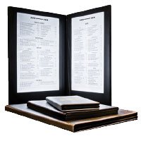 Rechargeable Lighted Menu - Two Panel