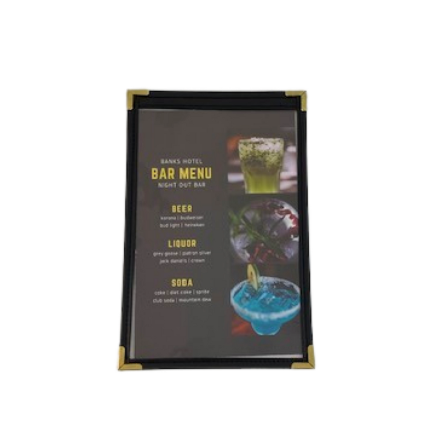 Cafe Menu Covers - One Panel
