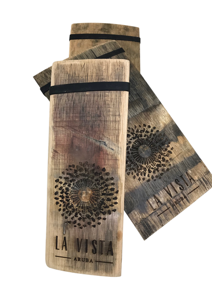 Check Presenter - Authentic Whiskey Barrel Stave